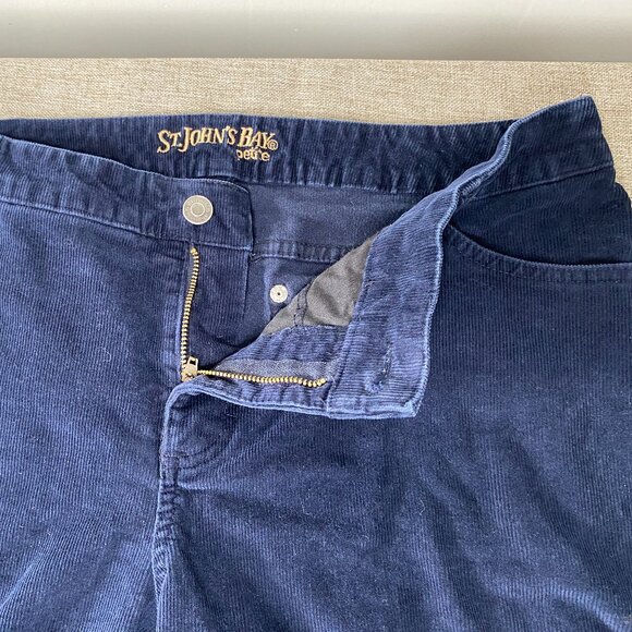 St. John's Bay PETITE Bootcut Denim Jeans Women's 14P Mid Rise Blue Casual Pants - Picture 4 of 14